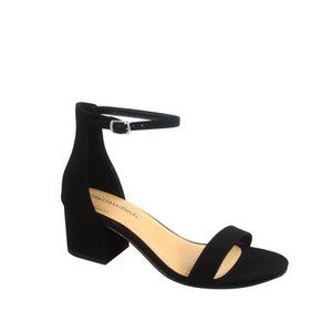Cityclassified womens black strappy heel